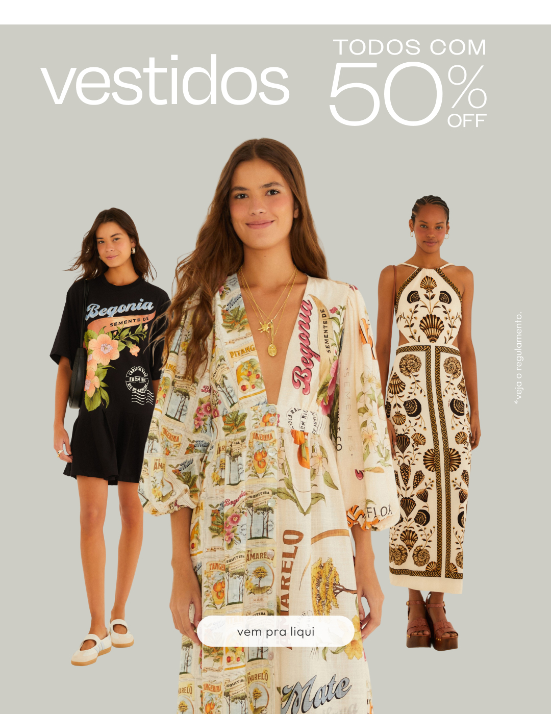 Vestidos com 50% OFF
